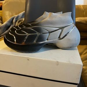 Two Givenchy "TK-360 Plus" Mesh Mid-Top Sneakers Size 44 US 11. And 43 US 10.